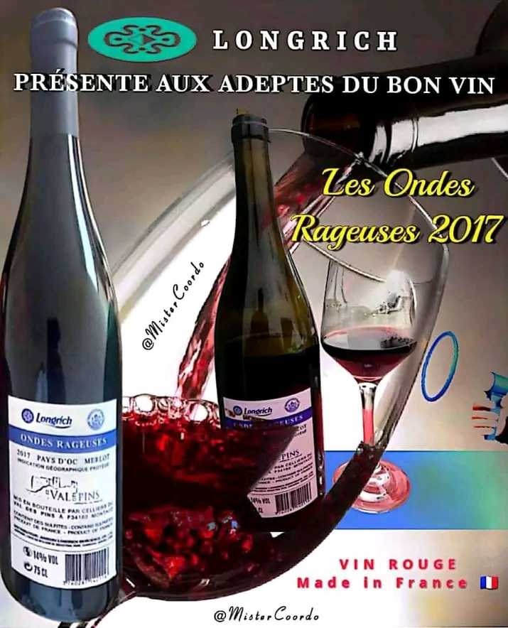 Vin de table Ondes Rageuses pays d'Oc